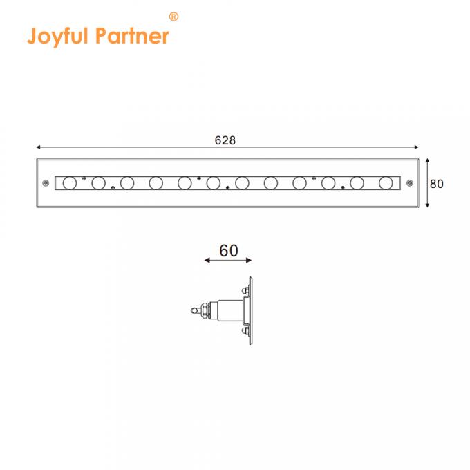 Yüksek Kaliteli Dikdörtgen Parlak Asimetrik Işık IP68 SS316L Su Altı Işığı Doğrusal Duvar Çamaşırlığı LED Yüzme Havuzu Işığı 6