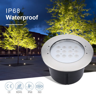 Fabrika Doğrudan IP68 Su geçirmez Paslanmaz Çelik 316L Dalgıç Havuz Işıkları 12W LED Yeraltı Yükselişi
