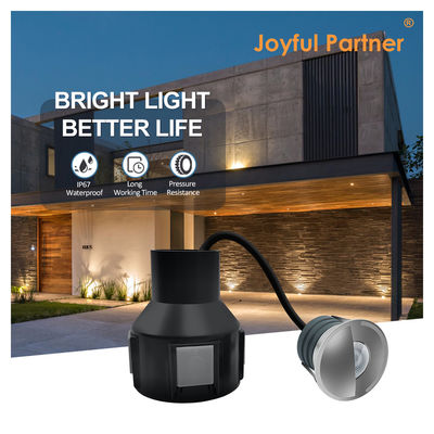 LED Yeraltı Işıkları 1W 2W DC12/24V IP67 Alüminyum Konut Paslanmaz Çelik Yüz Kapakları reçine dolu