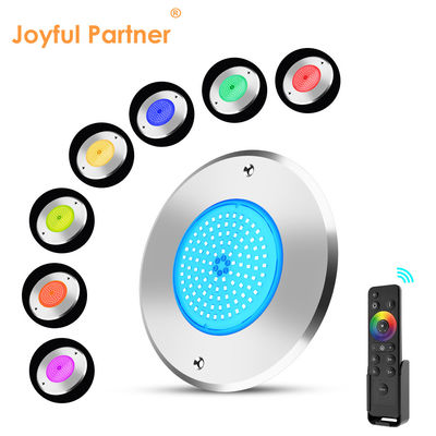 LED Yeraltı Havuz Işığı DIA160MM*32MM AC12V 316 Paslanmaz Çelik RGB Kontrolörüyle