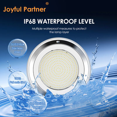 IP68 280mm Duvar Montajlı Paslanmaz Çelik RGB Su Altı LED Yüzme Havuzu Işığı