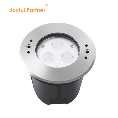DIA 118mm IP68 304 Paslanmaz Çelik Sıcak Beyaz Su Altı LED Işık 3W DC24v plastik montaj kolyesi ile