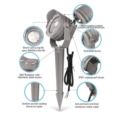 IP65 12V DC Dimming Dekoratif LED Fener Alüminyum Dış Çevre Lambaları