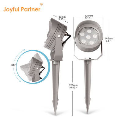 Alüminyum Alaşım LED Bahçe Noktası Işığı IP65 Su geçirmez Dış Çim Spotlight