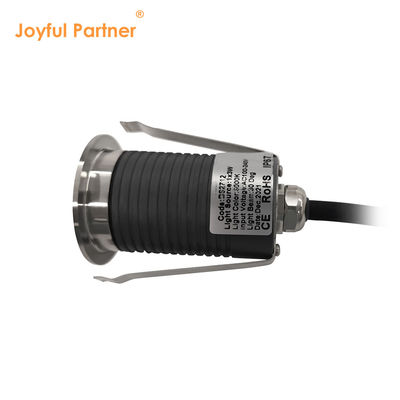 IP67 Yer Altı Işığı Mini Gömme Işıklar 12V 24V Sıcak Beyaz ÇAP45MM Buzlu Cam Lens Olmadan