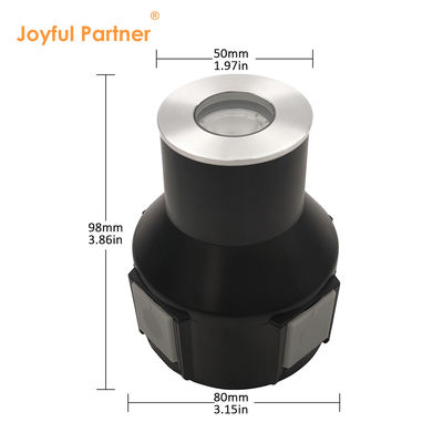 LED Toprak Mezarlığı Işığı Paslanmaz Çelik 316 1w 2w 3w DC 24v Plastik Arka Kutusuyla Çimleri Dekore etmek için