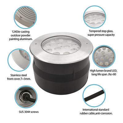 12w 24w 36w Dış LED Yeraltı Işığı gömülü lamba merdiven merdiven ışığı