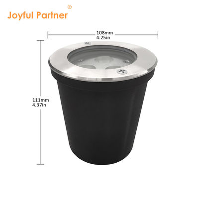 24VDC Dış Yeraltı Işık Su geçirmez 6W 12W DIA160MM Proje için Paslanmaz Çelik Vücut