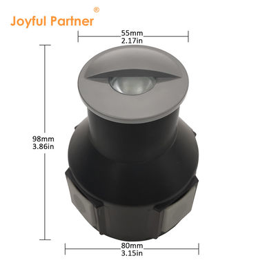 Yarım gölgelik Yeraltı Işığı 12V 24VDC Düşük Voltaj 1W 2W Bal kovanı pencere ile