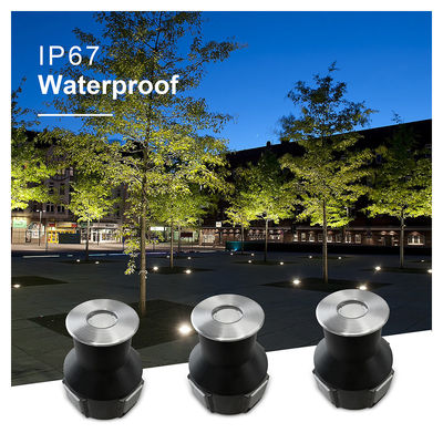 3W IP67 Çapraz Çapraz Güverte Işığı 316 Paslanmaz Çelik LED Yeraltı Lampu