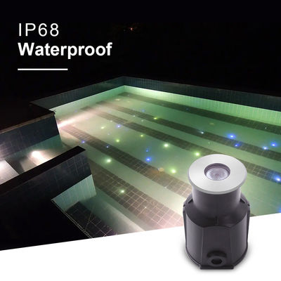 Mini 1W 2W LED yeraltı havuz ışığı IP68 3000k 12V / 24V DC