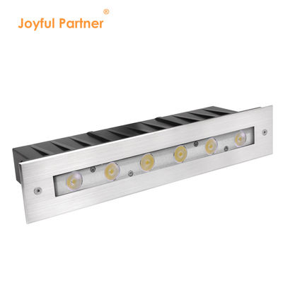 Su Altı Lineer Işık 316 Paslanmaz Çelik DMX 512 RGB 12W DC24V Asimetrik Lens RGB3'Ü BİR ARADA
