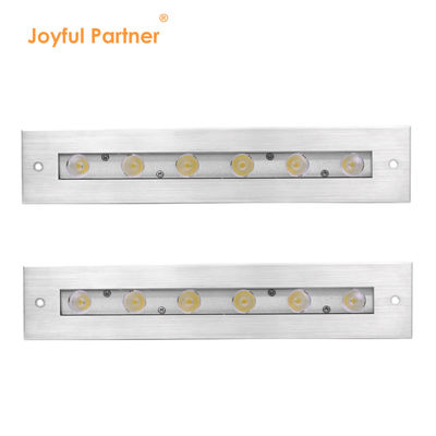 Su Altı Lineer Işık 316 Paslanmaz Çelik DMX 512 RGB 12W DC24V Asimetrik Lens RGB3'Ü BİR ARADA