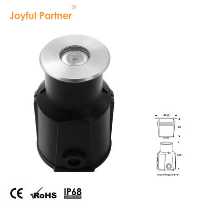 Paslanmaz Çelik RGB 3'ü 1 Arada Renkli Yüzme Havuzu Işıkları Su Altı Mini LED Gömme Lamba 3W DC 24V Plastik Montaj Kovanı ile