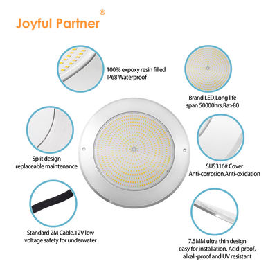 IP68 LED PAR56 Havuz Işığı RGB Renk Değiştirme 12VAC 42W LED Havuz Işık ampulleri