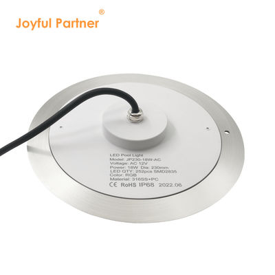 Su geçirmez PAR56 LED Havuz Işığı 316 SS ABS ev Ultra İnce 7.5mm reçine dolu Duvar Montajlı 230MM 18W 25W DC AC12V