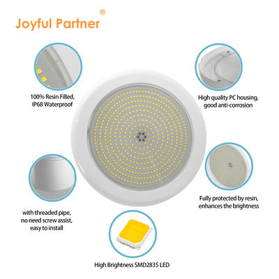 42W 12VAC Denizaltı LED Havuz Işıkları IP68 Duvar Montajlı RGB LED Havuz Işıkları