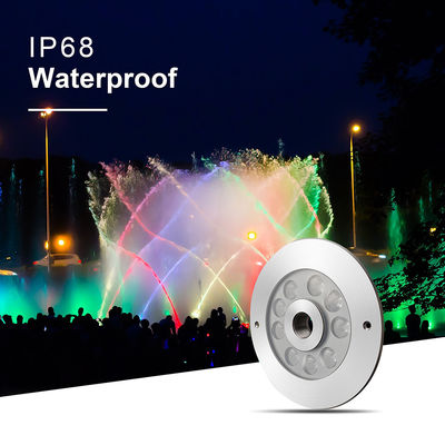 27W 3 in 1 RGB LED Çeşme Işık Ticari Meydan için Paslanmaz Çelik