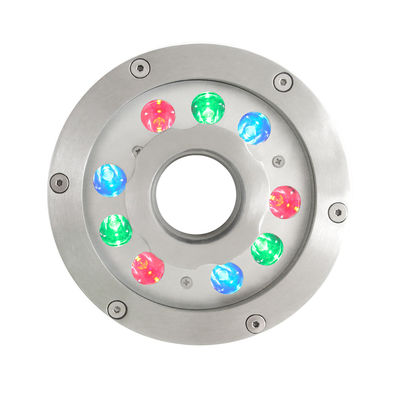 9W 18W 27W RGB Denizaltı Çeşmesi Nozzle Ring Light 24VDC RGB Rengi Sualtı Uygulamaları için