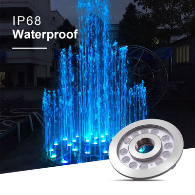 LED Çeşme Halkası Işık IP68 24W Paslanmaz Çelik Su Altı Işık