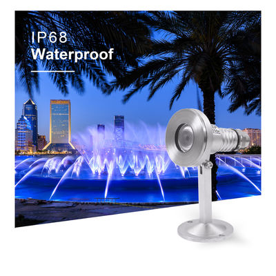 Su geçirmez IP68 yüzme havuzu lambaları Rgb Dmx SS 316 LED çeşme aydınlatması
