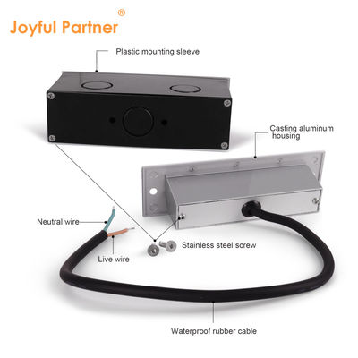 Dikdörtgen 220V 5W LED Duvar Paketi Işıklar IP65 3000K Dış Yürüyüş Aydınlatması