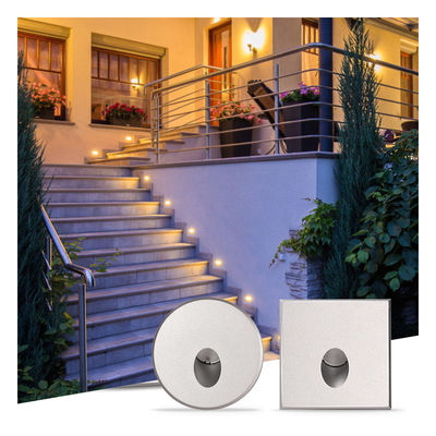 Akıllı LED Duvar Lambası IP65 Alüminyum Beden kare Şekli DC 24v 1w 2w 3w LED Merdiven Işığı Koridor için