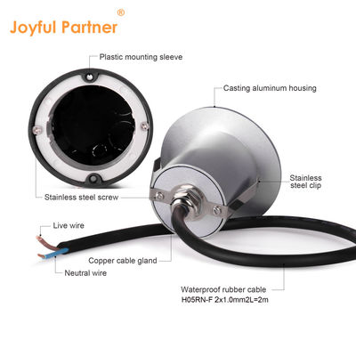 Mini LED Duvar Işığı Düzenlenebilir Merdiven Adım Işıkları AC12V Ölçme dökme Alüminyum Cree LED 2700k 3000k 4000k 5000k