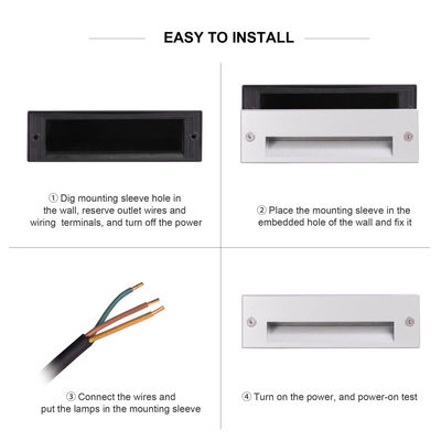 IP65 3W 5W LED Duvar Işığı Merdiven Köşe İşığı