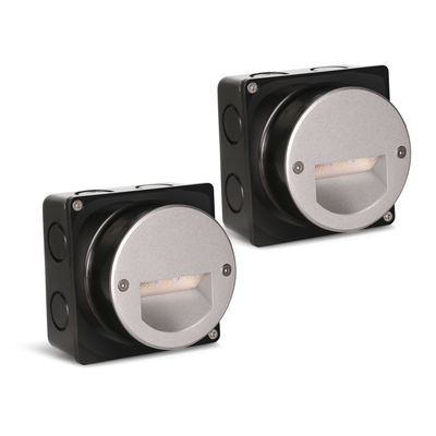 Alüminyum Dış LED Adım Işığı IP65 Yuvarlak Kapak Kare Kol Duvar Merdiven