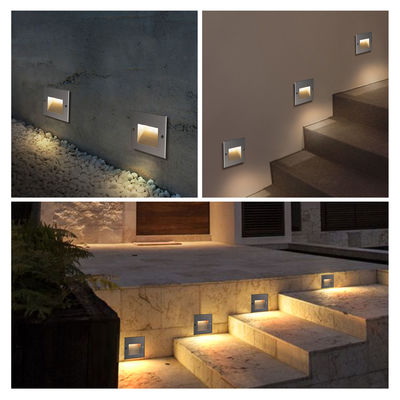 Kare Alüminyum LED Çıkışlı Duvar Işığı IP65 Yan Merdiven LED Merdiven Merdiven Işıkları