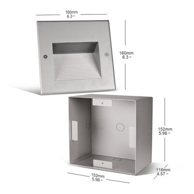 6W COB Çıkışlı Merdiven Duvar Işıkları IP65 Koridor için LED Duvar Köşe Işığı