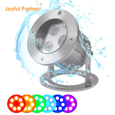IP68 RGB LED Çeşme Işıkları Sualtı Paslanmaz Çelik LED Çeşme Nokta Işıkları