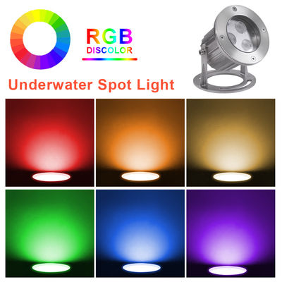 IP68 RGB LED Çeşme Işıkları Sualtı Paslanmaz Çelik LED Çeşme Nokta Işıkları