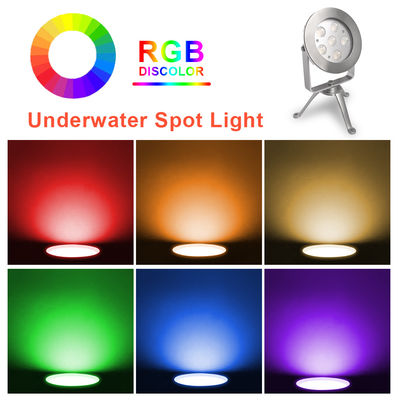 Paslanmaz çelik 316 LED Su Altı Nokta Işığı Tripod RGB Nokta Işığı CE RoHS Sertifikalı