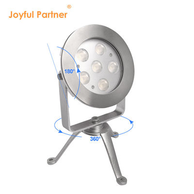 RGBW LED Sualtı Nokta Işığı Paslanmaz Çelik 316 DMX512 Kontrol 12V 24 Voltaj Çoklu Renk Değişimi