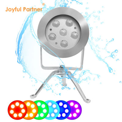 RGBW LED Su Altı Nokta Işığı 24V DC Paslanmaz Çelik 316 DMX512 Denetleyicisi