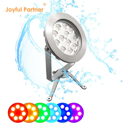 24V DC RGB yüzme havuzu ışığı IP68 Paslanmaz leke LED havuz çeşme ışıkları