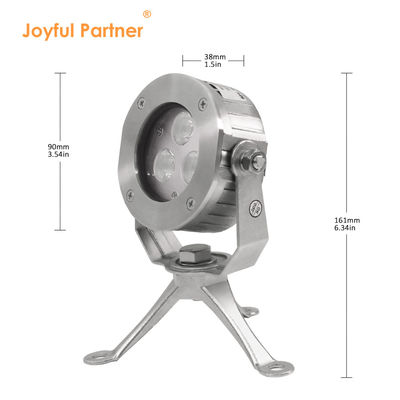LED Sualtı Işığı Yüksek Kaliteli DC24V 304 Paslanmaz Çelik DMX512 RGBW IP68 12W