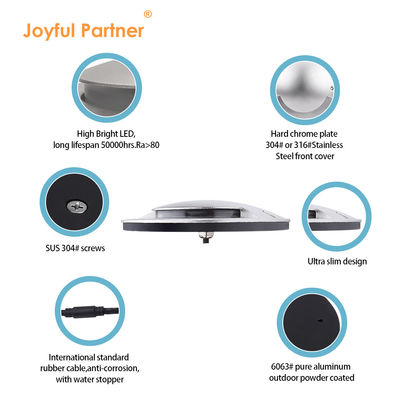 Joyful Su geçirmez Çökme LED yeraltı ışığı Saf alüminyum 6063 konut Bir İki Dört Yolu Yan Yayımlama