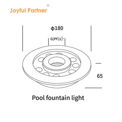 IP68 LED Çeşme Işığı 36W Paslanmaz Çelik 3 In 1 RGB Sualtı Işığı