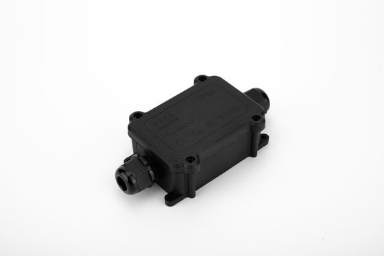 Siyah IP68 Hızlı Bağlantı 24A 450VAC Su geçirmez bağlantı kutusu 2 Pin