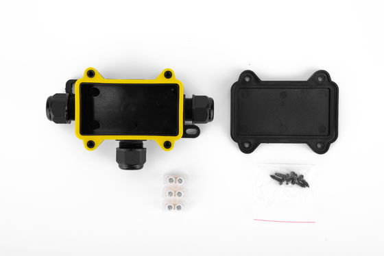 Su Geçirmez Kablo Bağlantı Kutusu H Tipi 3 Yollu Plastik Siyah Renk Hızlı Klemens