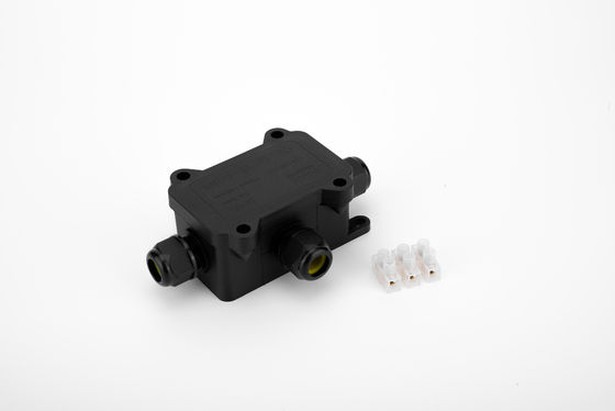 Su Geçirmez Kablo Bağlantı Kutusu H Tipi 3 Yollu Plastik Siyah Renk Hızlı Klemens