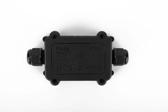 Su Geçirmez Kablo Bağlantı Kutusu H Tipi 3 Yollu Plastik Siyah Renk Hızlı Klemens