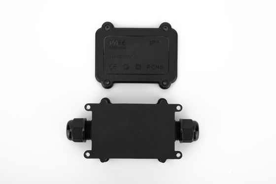 Su Geçirmez Kablo Bağlantı Kutusu H Tipi 3 Yollu Plastik Siyah Renk Hızlı Klemens