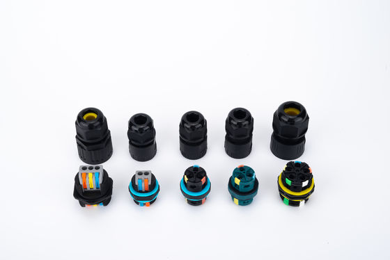 Tel Kablo Bağlantısı 32A 250VAC IP68 Su geçirmez 2 yollu Bağlantısı 6-12mm DIA
