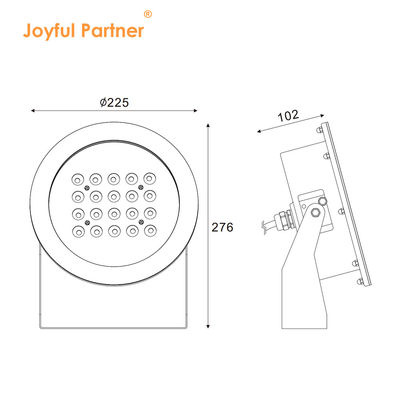 IP68 LED Su Altı Nokta Işığı 20W 40W 60W 80W DMX512 Havuz Nokta Işıkları