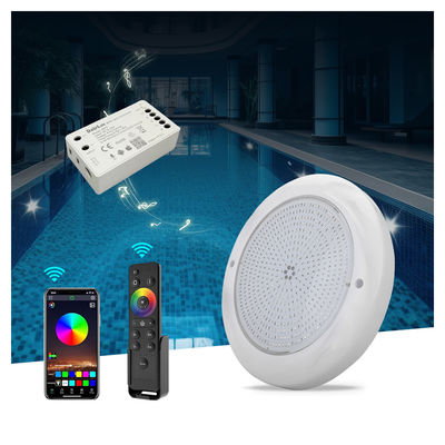 Led Havuz Işıkları Su Altı Yüzme Işıkları RGB 230mm 18W Yüzey Montajlı IP68 DC12V 3000K