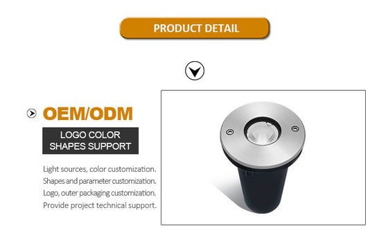 LED Yer Altı Gömme Lamba IP67 1W 3W DIA67MM DC24V Zemin Gömme Su Geçirmez Dış Mekan Bahçesi İçin